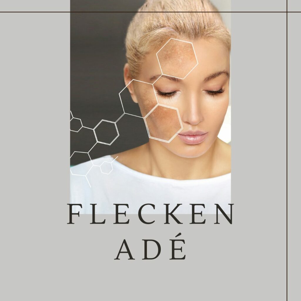 Frau mit Hautflecken
