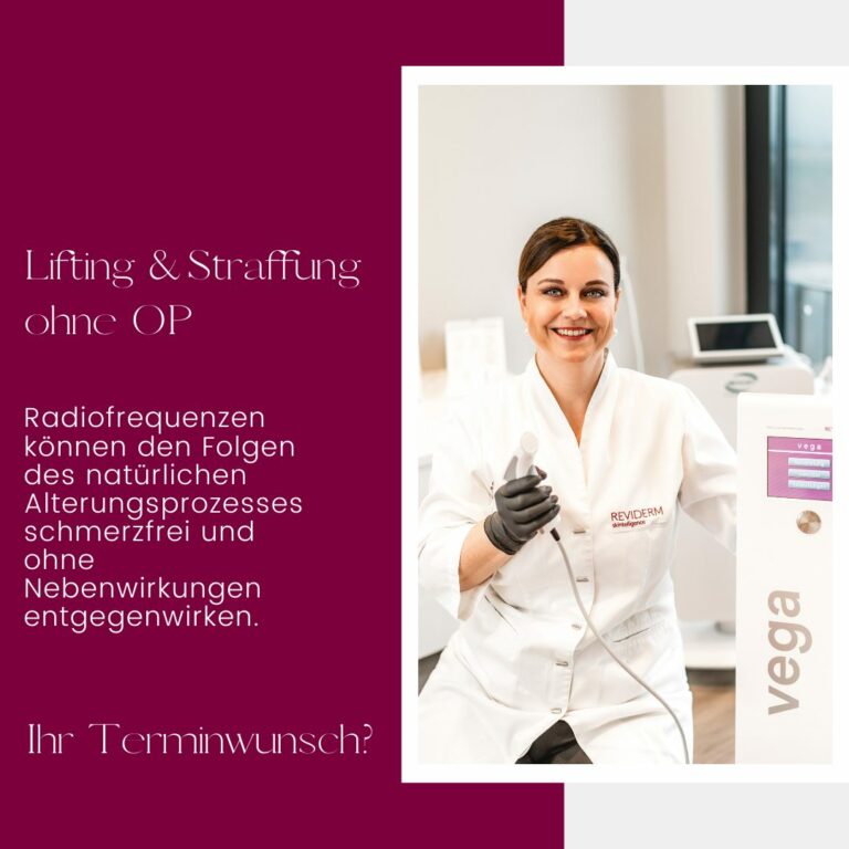 Melanie mit Radiofrequenzgerät