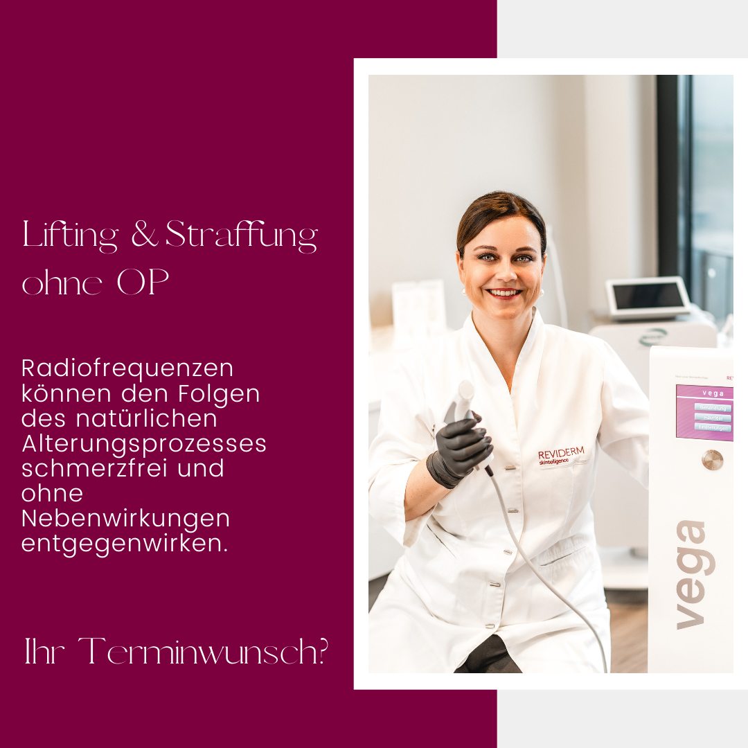 Melanie mit Radiofrequenzgerät