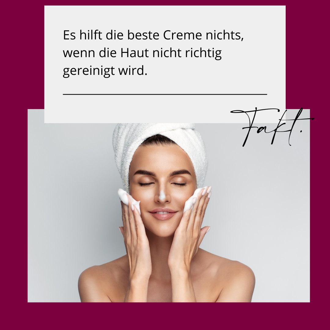 Frau bei der professionellen Gesichtsreinigung im Kosmetikstudio Medical Beauty Melanie Dengler in Straubing